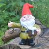 Resin Beer Dwarf Sculpture Garden Decoration Garden Gnome Statue Decor for Garden Desktop Plant