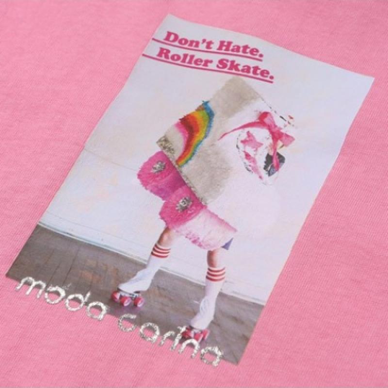 [Moda Carina] Футболка Moda Carina Sky Uncut Long Tee Pink