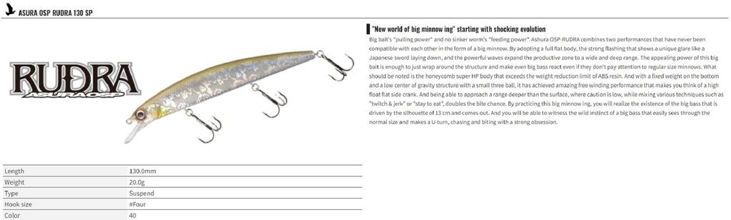 OSP Rudra 130 SP Суспендирующая приманка PP-23 (7484)