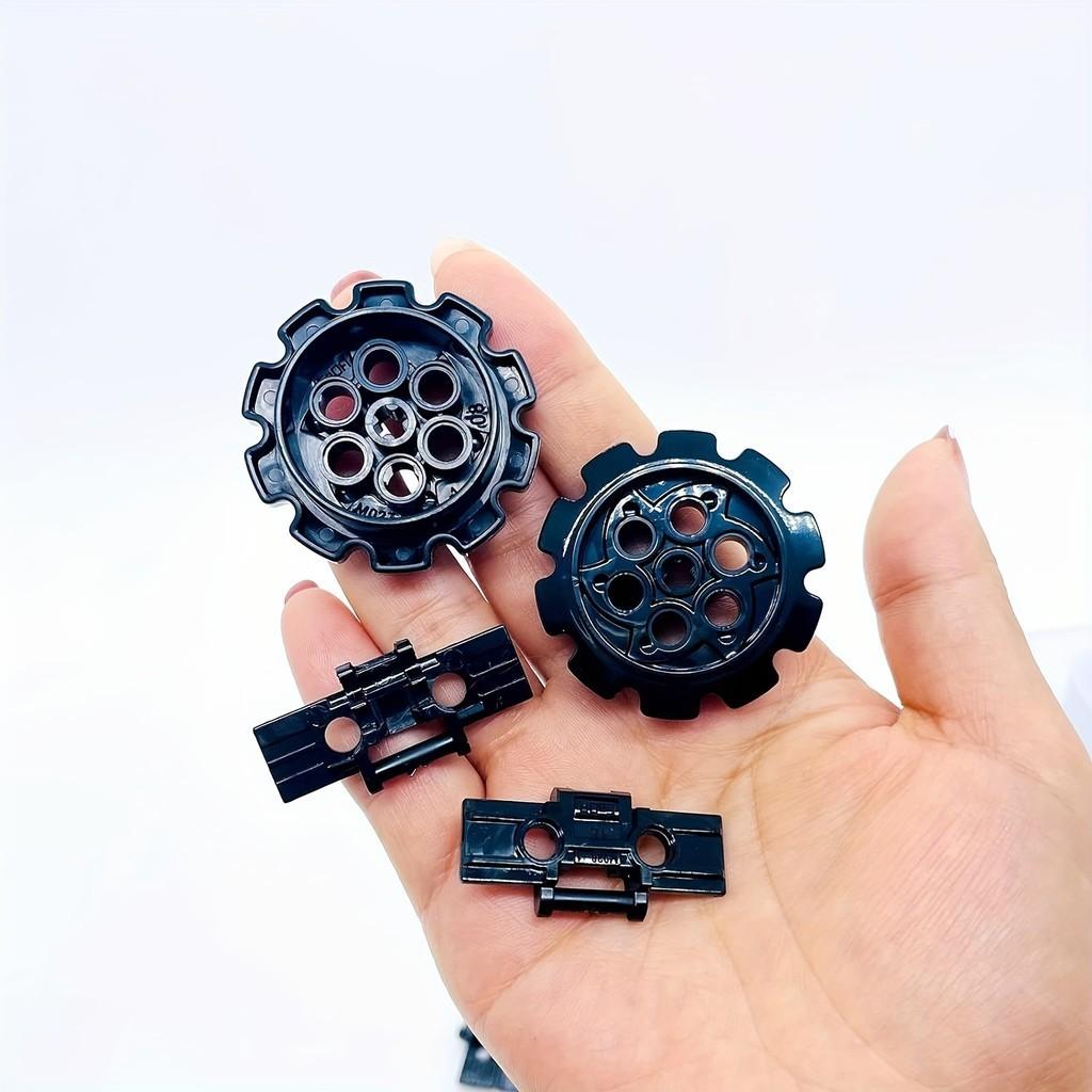 MOC Техническая цепная звездочка Деталь Строительные кубики Блоки Детали Звено цепи Шина Шестерни Колеса Гусеницы для танка СДЕЛАЙ САМ 57518 57519 24375 3708