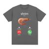 Funny Shrimp Meme Tshirt Wounisex Harajuku Casual Cotton Short Sleeve Summer Fashion Graphic Tee Top Streetwear Cute Unisex Cool