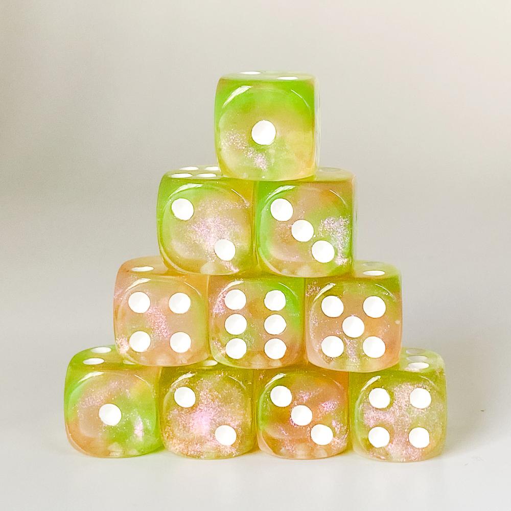 Poludie 10 шт. D6 шестигранные игральные кости 16 мм забавные игровые кости для ролевых игр, клубных азартных игр, настольных вечеринок, барных настольных игр, аксессуары для настольных игр