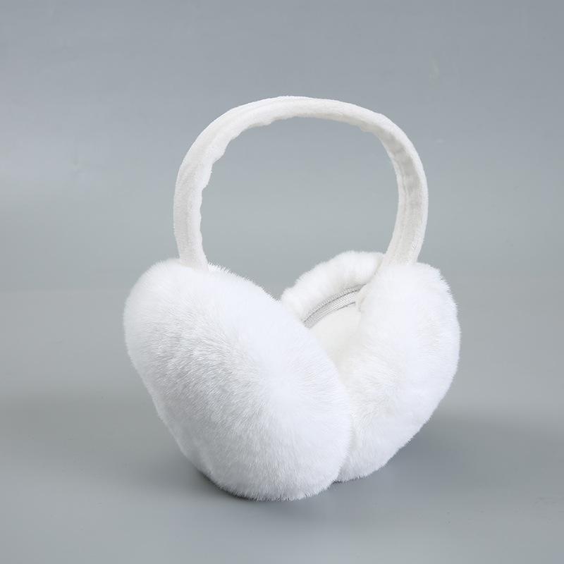 Foldable Plush Earmuffs Fur Headphones Earmuff Ladies Autumn And Winter Ear Cover Russia Winter Fur Earlap Girl Cute Ear Bag