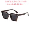 Leopard Frame Anti-Glare Nearsighted Sunglasses With Diopters Uv400 Polarized Sunglasses Prescription 0 -0.5 -0.75 To -6.0