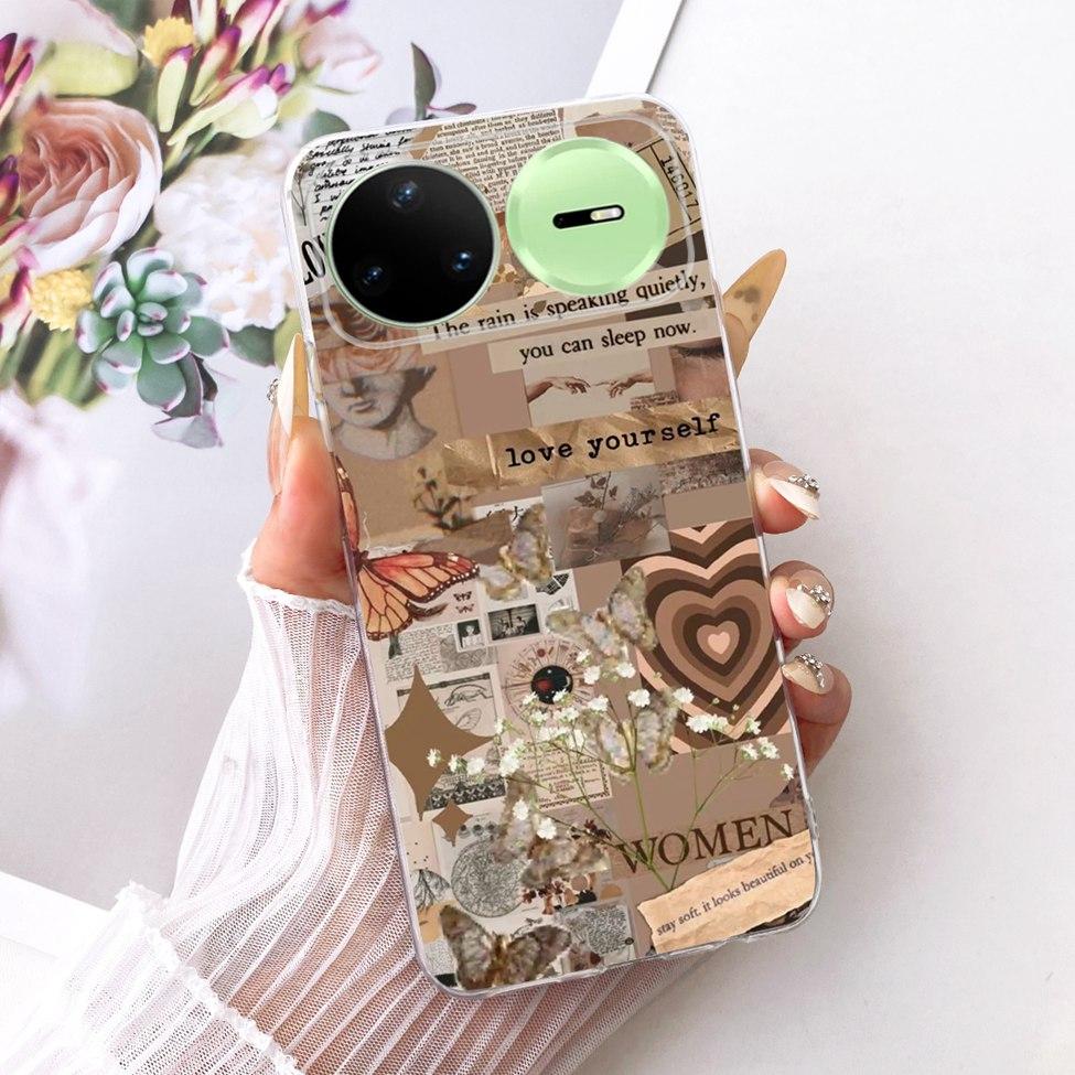 Clear For Huawei Nova 15 Pro Case KLE-AL00U Luxury Cute Cat Fashion Butterfly Cool Painted Casing For Huawei Nova15 Pro Cover