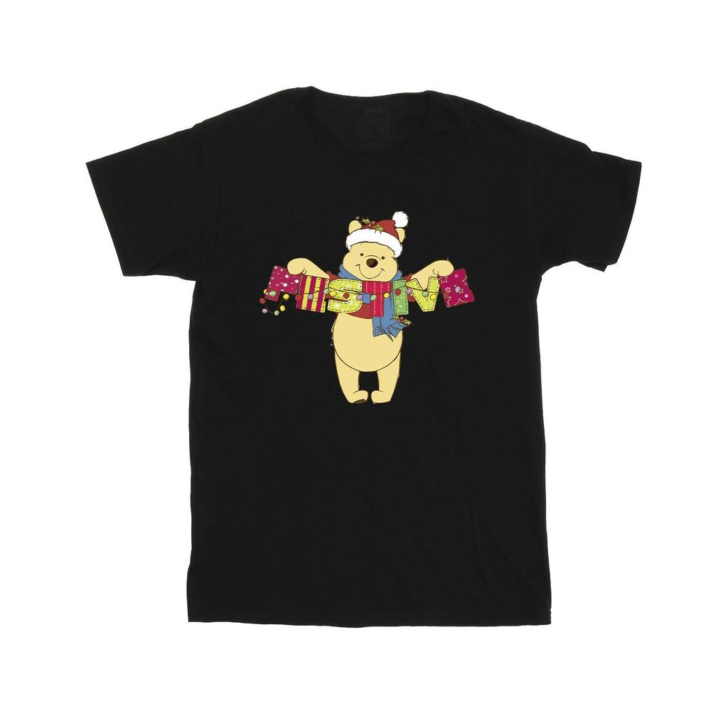 Disney Mens Winnie The Pooh Festive T-Shirt