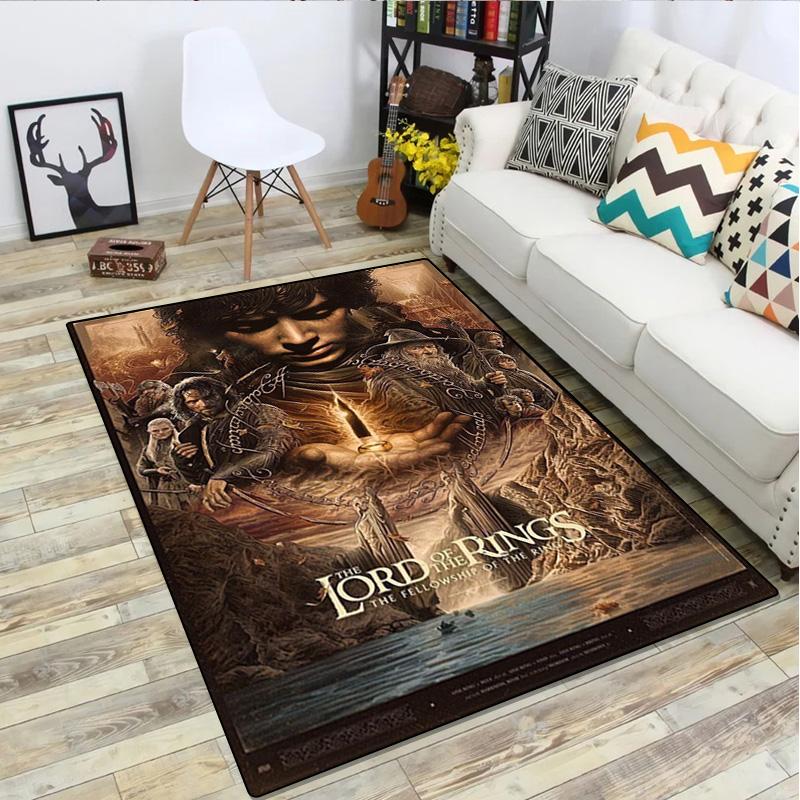The Lord Of The Rings Carpet Office Decorative Carpet For Living Room Bedroom Door Mat Floor Rug Computer Chair Area Rug