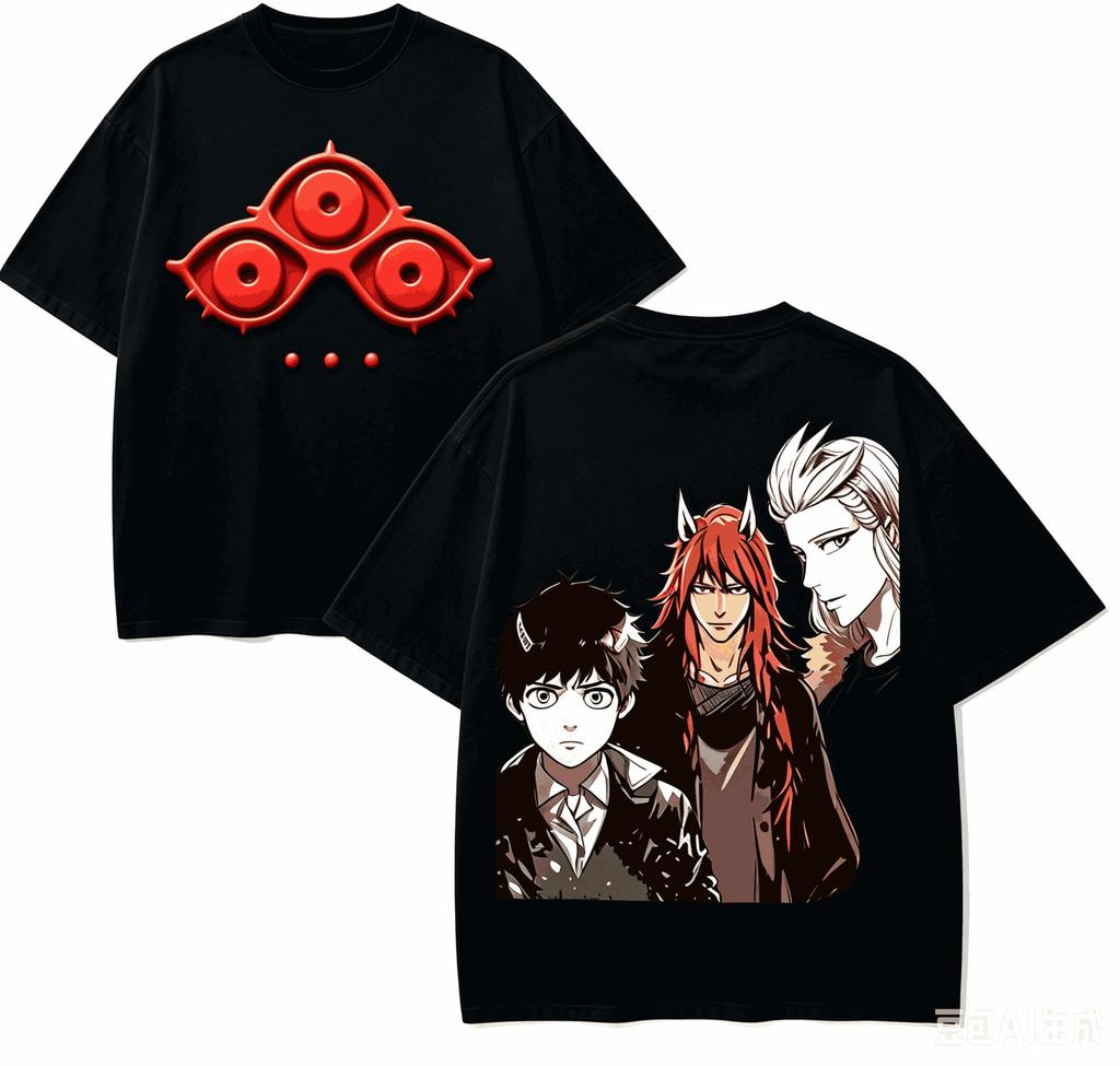 Tower of God Anime Lover T-shirt Harajuku Cotton New Model High Street Retro Oversized Unisex p