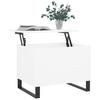 Vidaxl Stolik Kawowy, Biały 60X44,5X45 Cm, Materiał Drewnopochodny