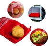 3pcs Microwave Potato Bag Reusable Express Microwave Sweet Potato Cooker Baked Potato Cooker Potatoes 4 Minutes Red Baked Pouch