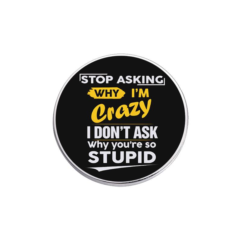 Punk UV Printing Design Pins I Love Horror Movies Brooches Clothes Lapel Badge Backpack Halloween Jewelry Gift For Friends