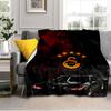 Galatasaray Football Club Crest Blanket Suitable for Sofas, Beds, Offices, And Camping - Perfect Gift for Halloween Christmas