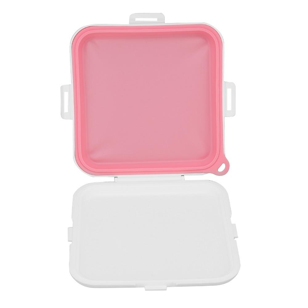 PP Silicone Material Lunch Container 3 Side Clips Food Snack Storage Sandwich Storage Box  For Work