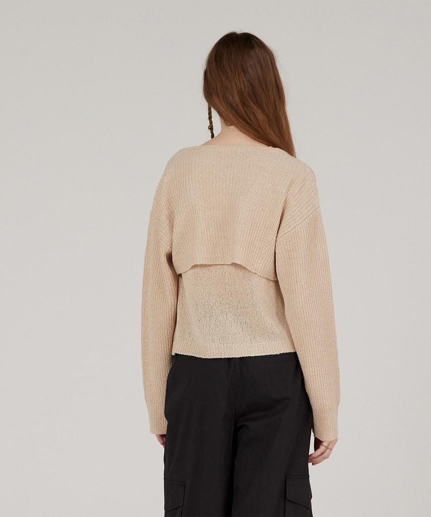 JUCYJUDY J Boucle Knit Inner Cardigan Set (On) Jykt32Aa