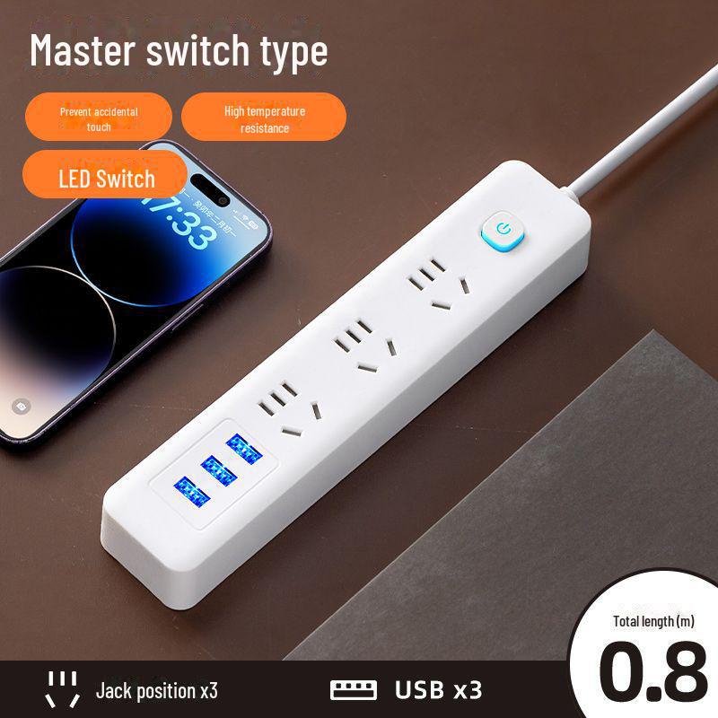 Xiaomi Smart Power Strip с USB, многофункциональный удлинитель, розетка для домашнего офиса