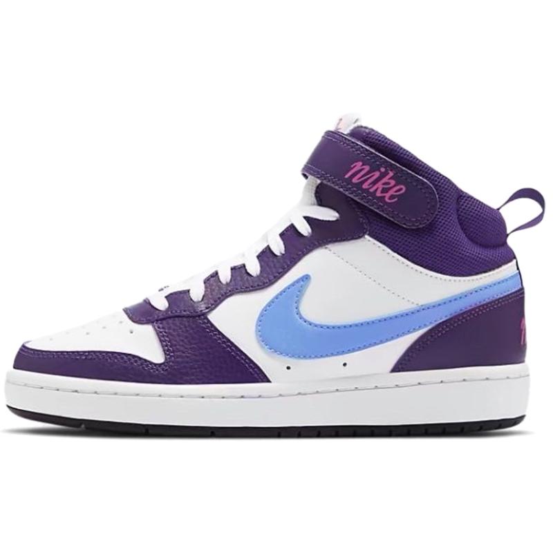 Nike Кроссовки Court Borough Mid 'White Purple Blue' для девочек CD7782-106