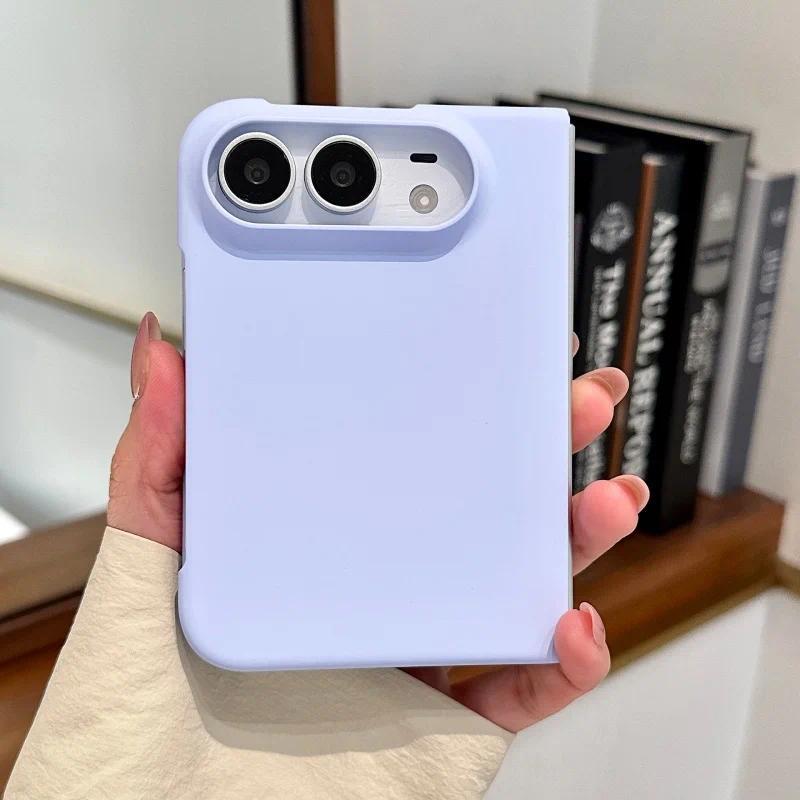 Корейский Чехол для Телефона Candy Color Для iPhone Duo Cover Модный Простой Однотонный Жесткий Чехол Для Ultra 18 Складной Чехол Милый Funda