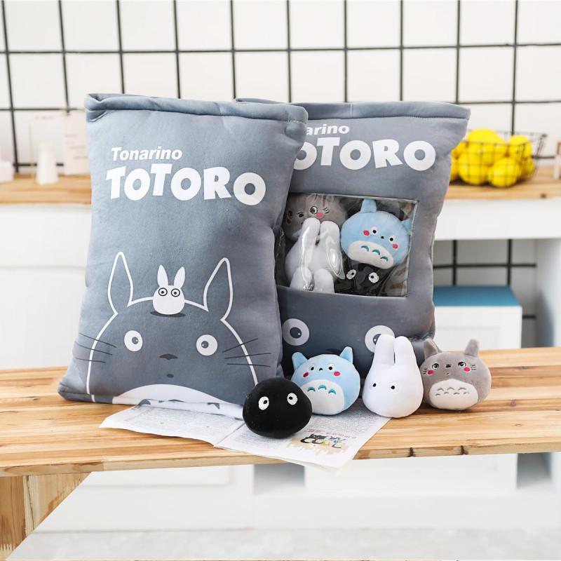 Cute Rabbit Plush Toy Pillow With Snack Design Luxurious Softness For Celebrations