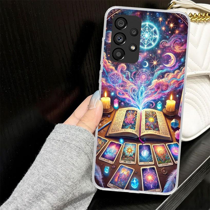 Чехол-кошелек для карт Таро «Ведьма» для Samsung Galaxy A52 A42 A32 A22 A12 A51 A50 A02S Чехол для телефона A41 A31 A21S A40 A30S A20E A10S A71