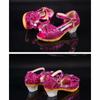 New Princess Shoes Kids Shoes Girls High Heels Dress Shoes Flower Butterfly Sandals Bowknot Crystal Princess Queen Cosplay Party Girl Dance Shoes