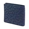 Inden Wallet Bifold Wallet Bill C Thin Deerskin Navy X Black Lacquer Dragonfly Pattern [Indenya] 2003-04-008