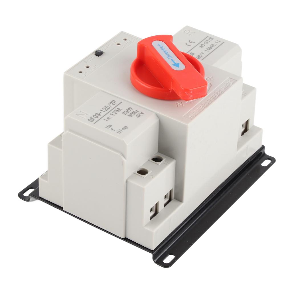 AC230V 125A Mini Dual Power Automatic Transfer Switch ATS 2P Generator Transfer Switch