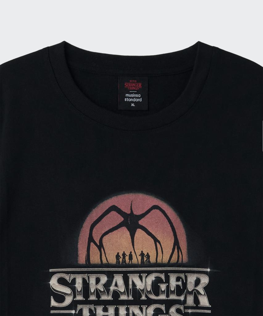 MUSINSA STANDARD [Stranger Things Collaboration] One Last Adventure T-Shirt [Black]
