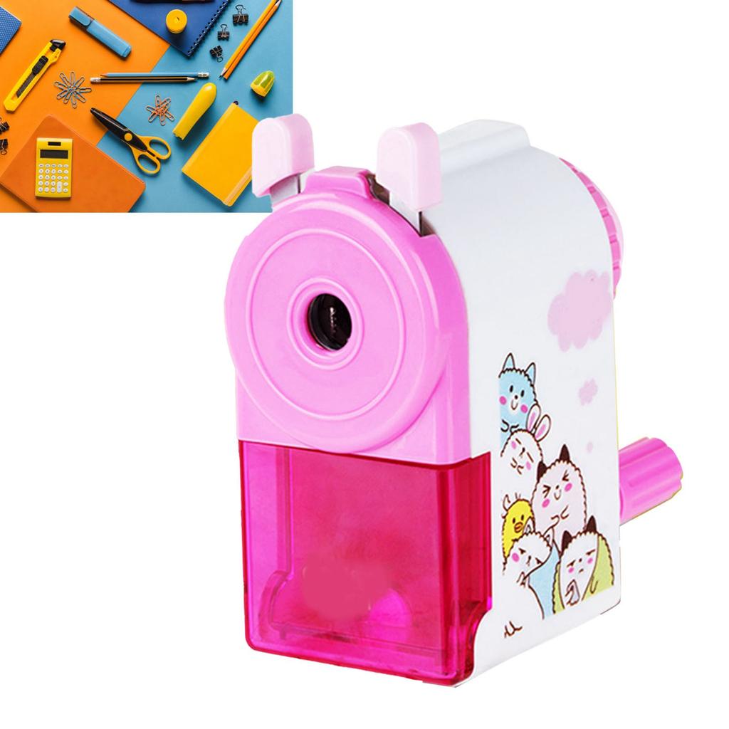 Rotating Pencil ener Cute Portable Efficient Hand Crank Manual Pencil ener for Students