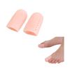 Karonpeln Set of 2 Silicone Toe Cots, Toe Caps, Protectors, Toenail Protection Caps, Cushioned, Shock Absorbent, Friction Pain Relief, Breathable, Was