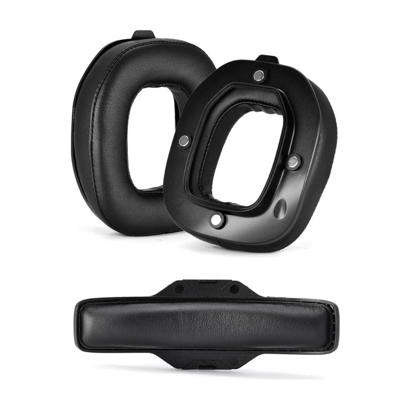 2xDurable Protein Ear Pads for Astro A40TR Headphone Sleeves Earmuff Easily Replaced Ear Pads Sleeves Cover Headband