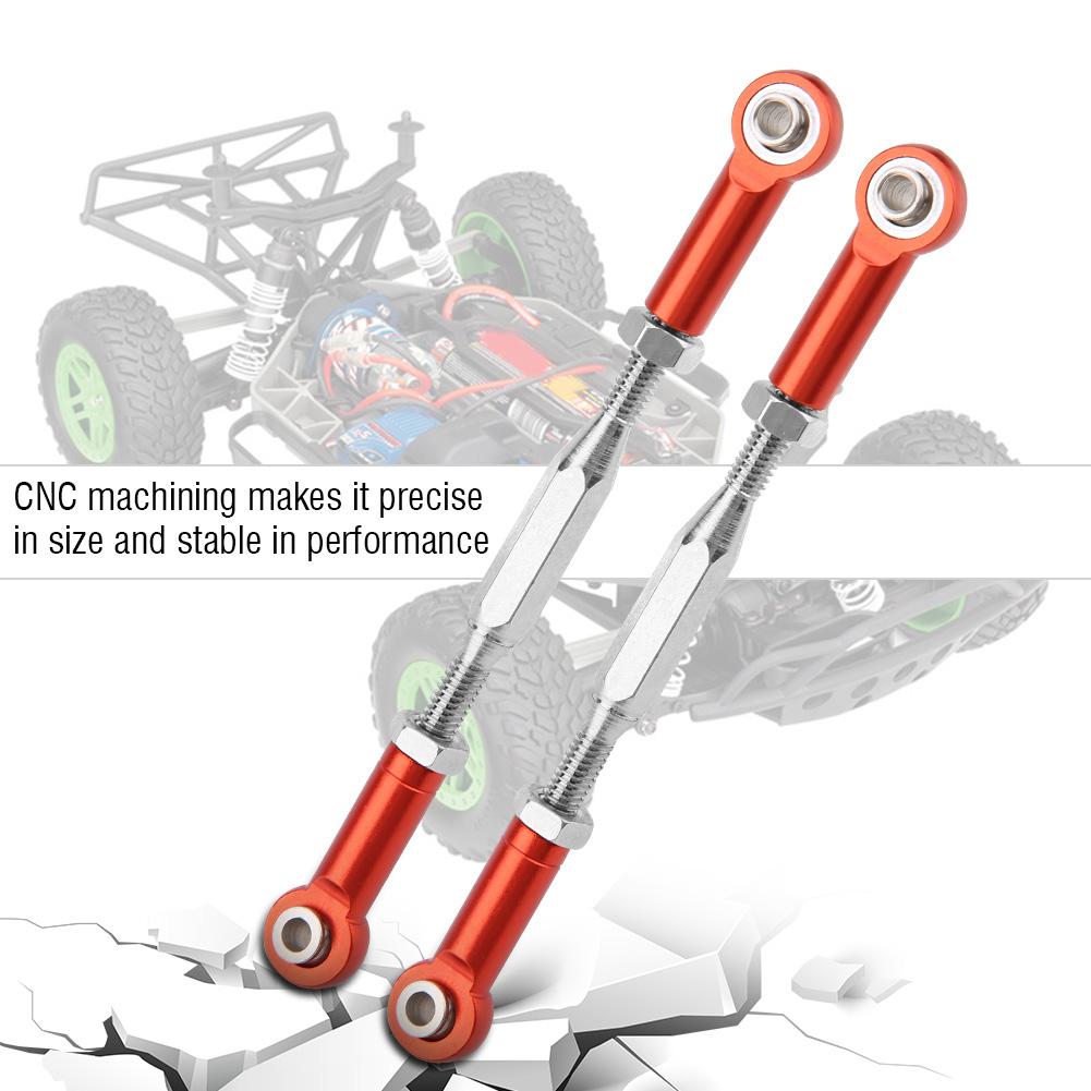 Рулевые тяги из алюминиевого сплава для радиоуправляемого грузовика Traxxas Slash масштаба 1/10 (красный)