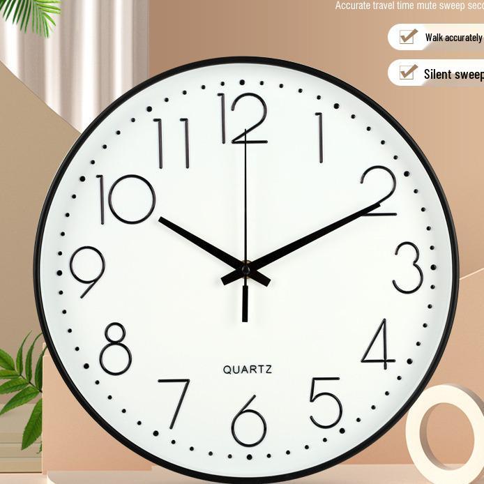 20CM Silent 3D Nordic Style Wall Clock for Living Room