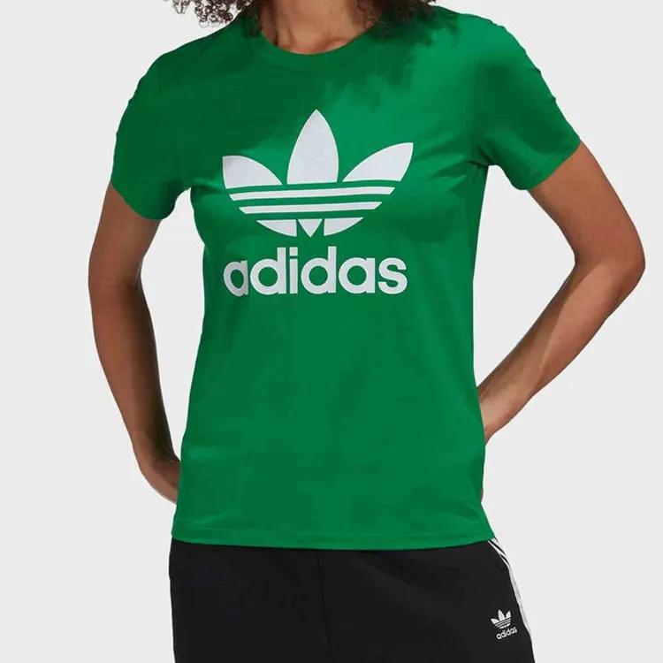 adidas Originals Футболка женская зеленая (унисекс) Футболки GI7625