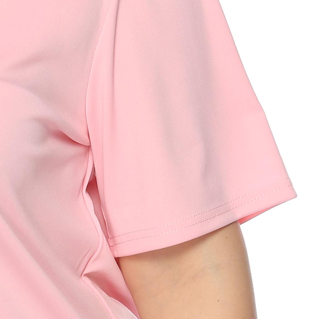 2024 Новые женские футболки больших размеров, волнистые футболки больших размеров, женские футболки с круглым вырезом и короткими рукавами, розовые топы, повседневная распродажа с фабрики