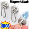 1-3 шт. Сильный неодимовый магнитный карабин магнитные крючки вращающиеся на 360° настенные присоски сверхпрочные магнитные крючки для хранения
