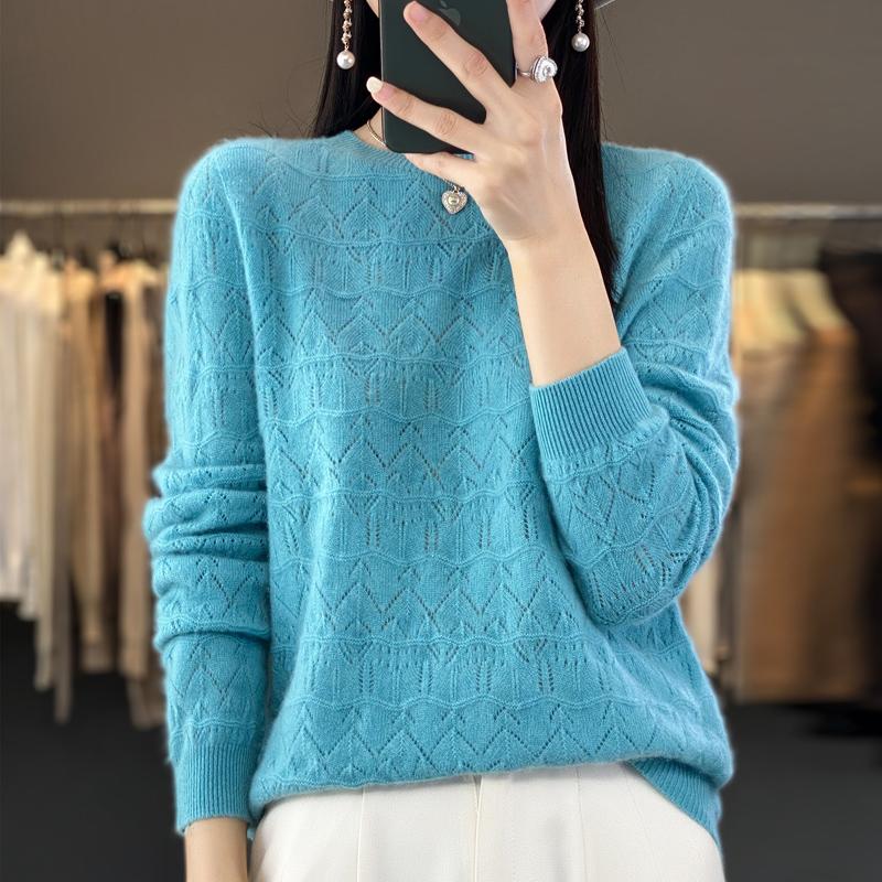 Женский свитер, кашемир Цинхэ, 30% кашемир, 70% шерсть, зимний вязаный пуловер, осенний свитер, женский кашемировый свитер, вязаный топ с длинным рукавом