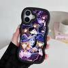 Game GI Lisa Mobile Phone Case for iPhone 17 16 15 14 13 12 11 Air Pro Max Plus Wavy Edge TPU Colorful Cover Cover Luxury Pretty