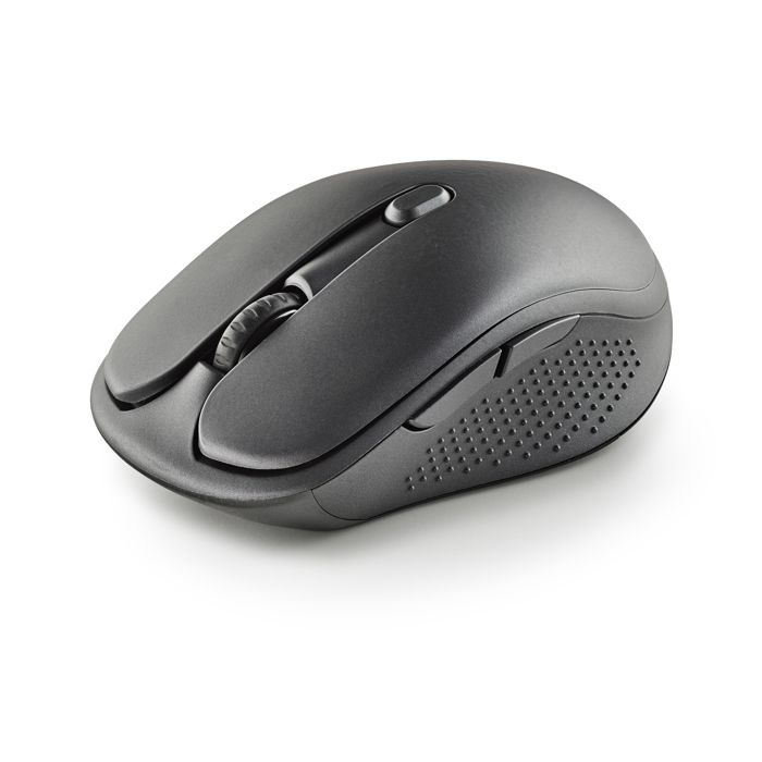 NGS EVO PEEP: Souris laser rechargeable avec connexion sans fil multimode. 2.4 GHz+Bluetooth 5.0+Bluetooth 5.1. Silencieuse. DPI: 12