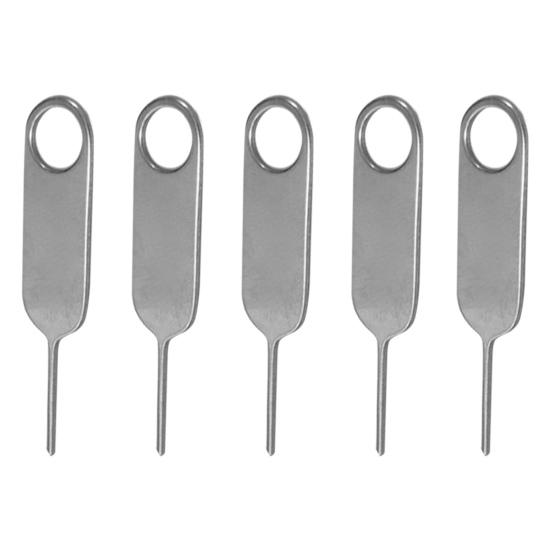 5Pcs Card Pin Easy to Deform Burr-free Not Compact Size SIM Card Tray