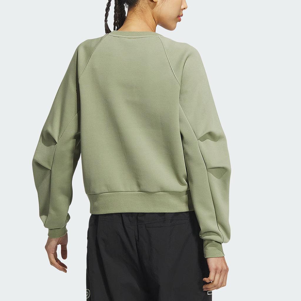 Adidas Tech Crewneck Толстовка женская толстовка Tent-зеленый JJ1573