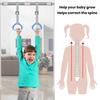 2Pcs Gymnastics Rings Adjustable Straps Non-slip Grip Pull Up Rings with Strong 200KG Load Bearing Strength Training Home
