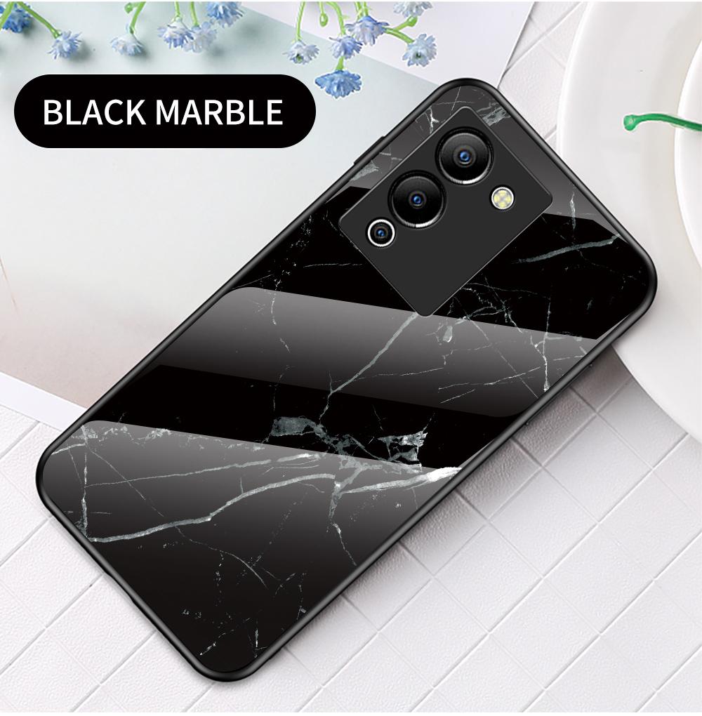 Чехол для Infinix Note 10 11 Pro 12 G96 11s Hot 8 9 10s 11 11s 9 10 11 Play 30i 12i Smart 4 5 6 7, чехол из мраморного закаленного стекла, задняя крышка