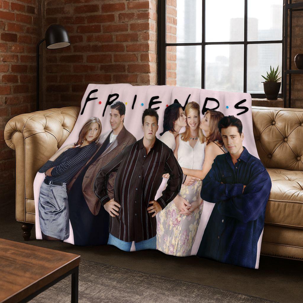 Классическое одеяло из фланели Central Perk из сериала Друзья, Уютное мягкое плед-покрывало для дома, спальни, кровати, дивана, пикника, офиса, Подарок, Ребенок