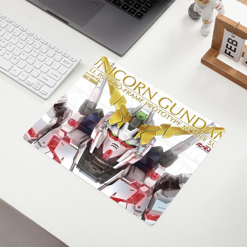 Gundam Anime Mouse Pad: Small Desk Mat with Precision-Locked Edges