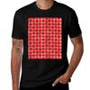 Midcentury Modern Circles Deep Red And Grey Tshirt Big Size Loose Fit Tee Shirt Tshirt