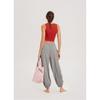 Budhi Mudra Diagonal Jogger Pants  Dark Melange Grey