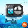 PULUZ PU559 Водонепроницаемый кейс для GoPro HERO11 Black/10 Black/9 Black с креплением и максимальным объективом, подводный корпус 40 м