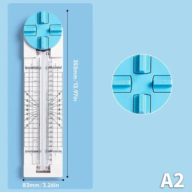 4-In1 Manual Paper Trimmer Multi-Functional Handheld Craft Paper Cutting Tool Press-Type Scrapbook Cutter Hand-Cutting Art Tools