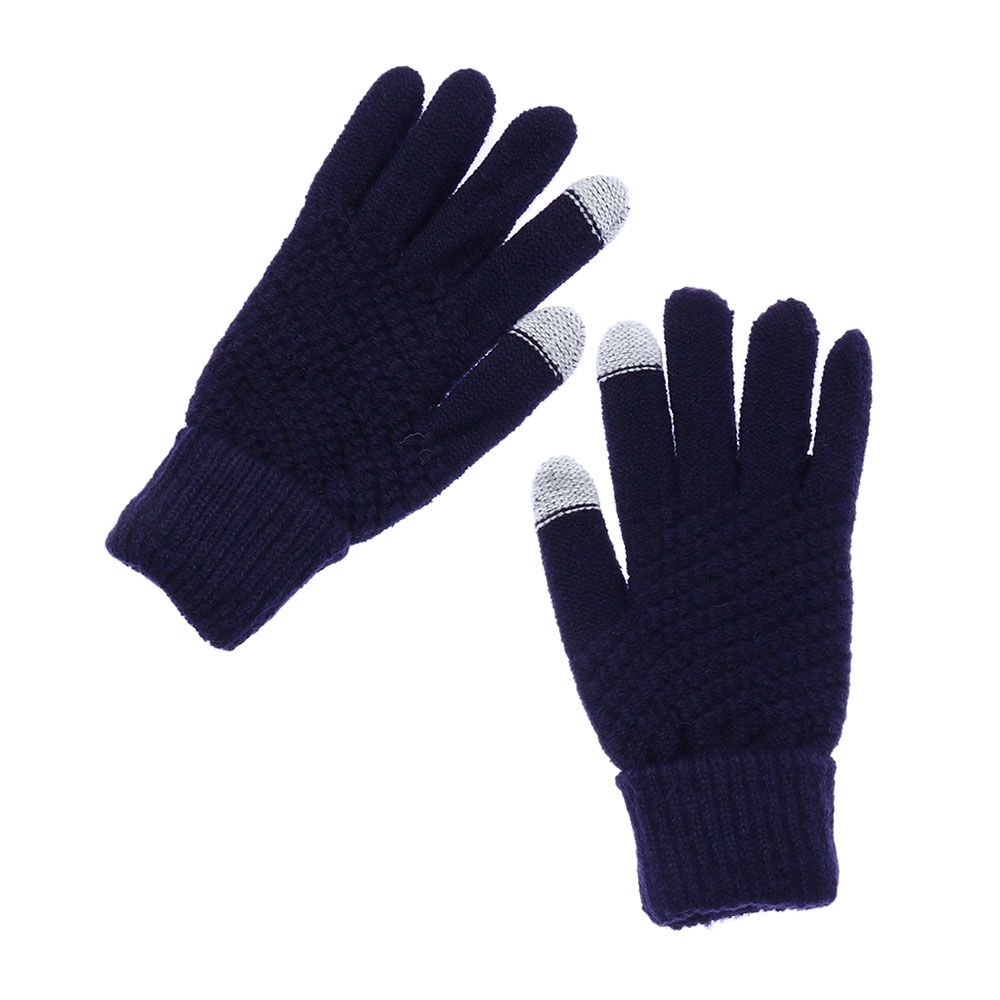 Imitation Cashmere Mittens Winter Warm Full Finger Women Gloves Knitted Wool Mittens Touch Screen