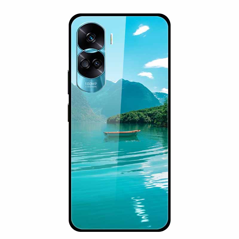 Чехол для Honor 90 Lite Honor90 Pro 5G Волк Кошки Закаленное Стекло Жесткие Чехлы для HuaWei HONOR 90 Pro 90Lite Защитный Роскошный Capa